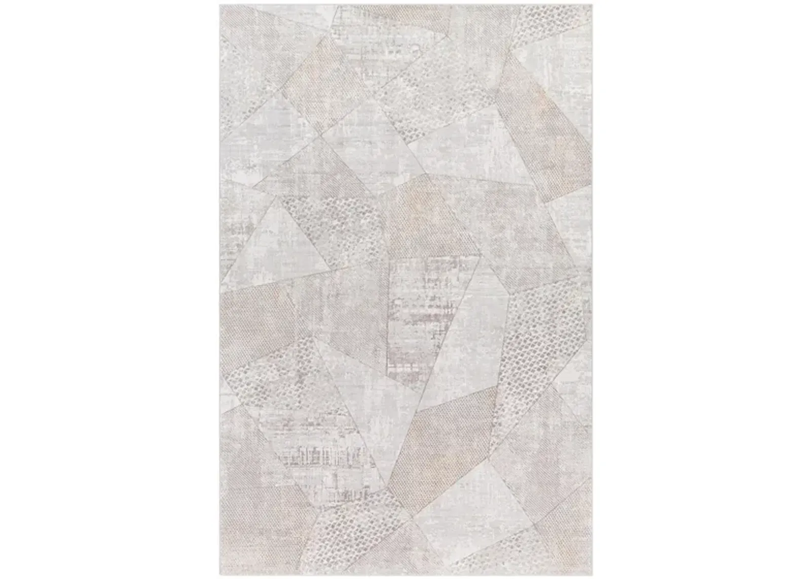 Carmel Rug in Ivory, Light Gray, Medium Gray, Taupe, White by Surya