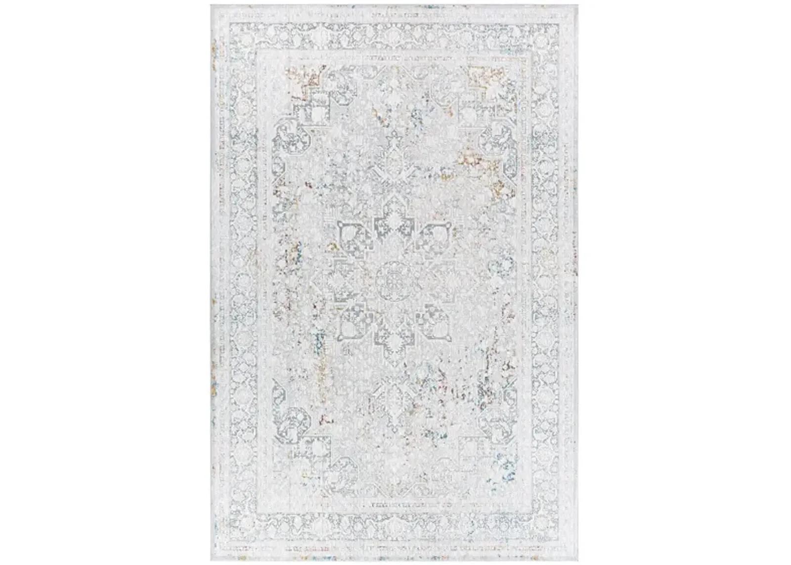 Carmel Rug in Taupe, Light Gray, Aqua, Mustard, White, Navy, Camel, Clay by Surya