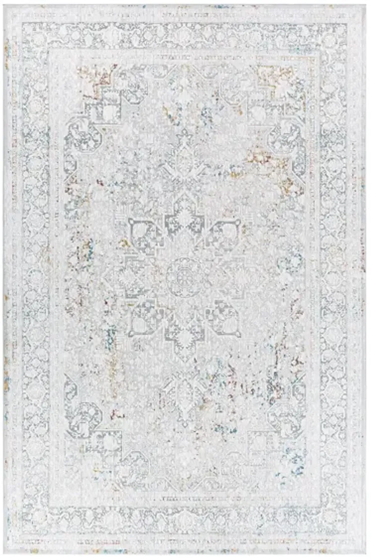 Carmel Rug in Taupe, Light Gray, Aqua, Mustard, White, Navy, Camel, Clay by Surya