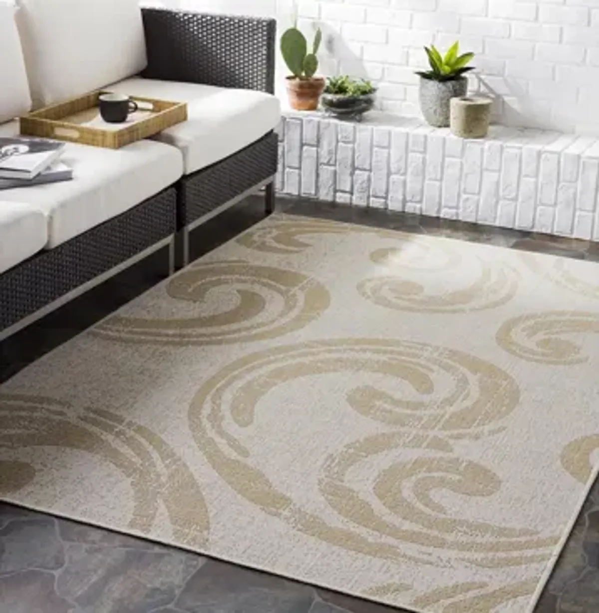 Malibu Waves Indoor/Outdoor Area Rug