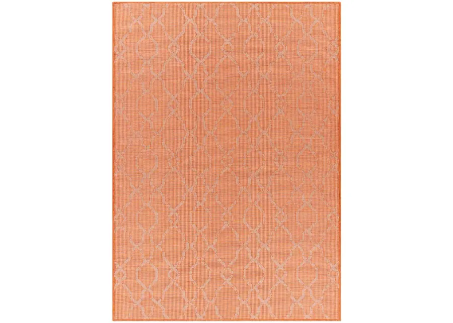 Pasadena Sage Indoor/Outdoor Area Rug in Burnt Orange by Surya