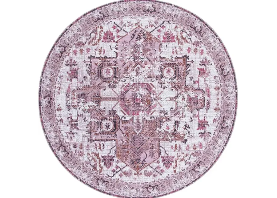 Serapi Area Rug in Ivory & Pink by Safavieh