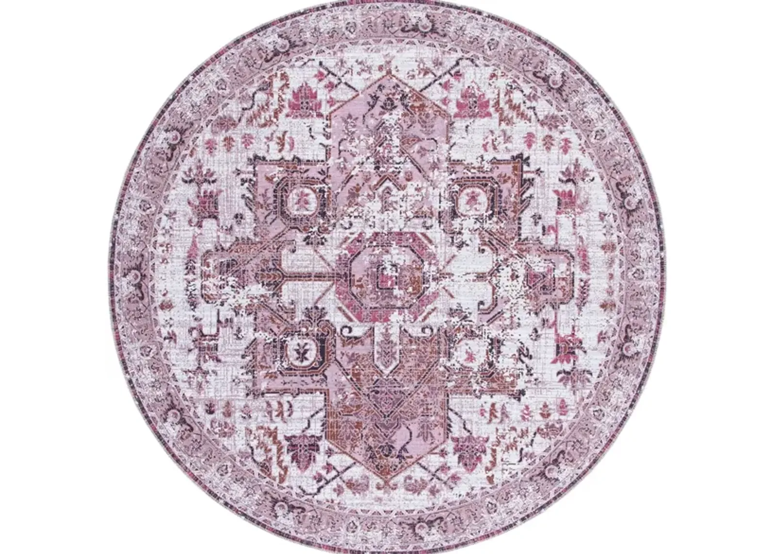 Serapi Area Rug in Ivory & Pink by Safavieh