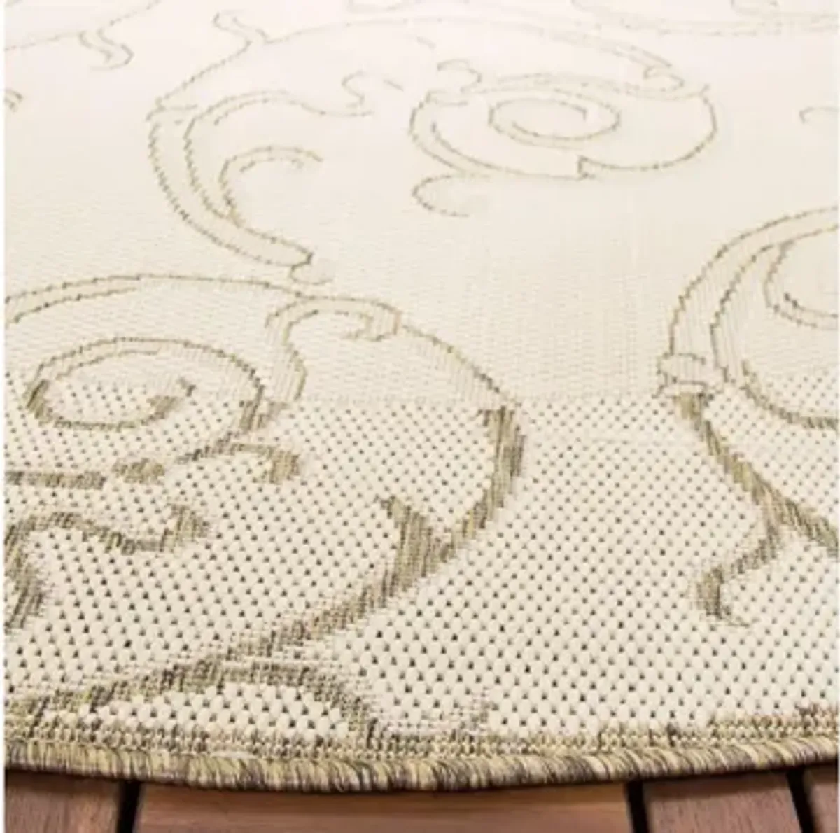 Courtyard Home Indoor/Outdoor Area Rug Round