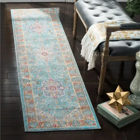Aria Area Rug in Blue / Creme by Safavieh