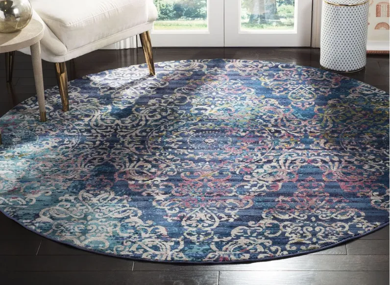 Amaya Area Rug in Blue / Multi by Safavieh