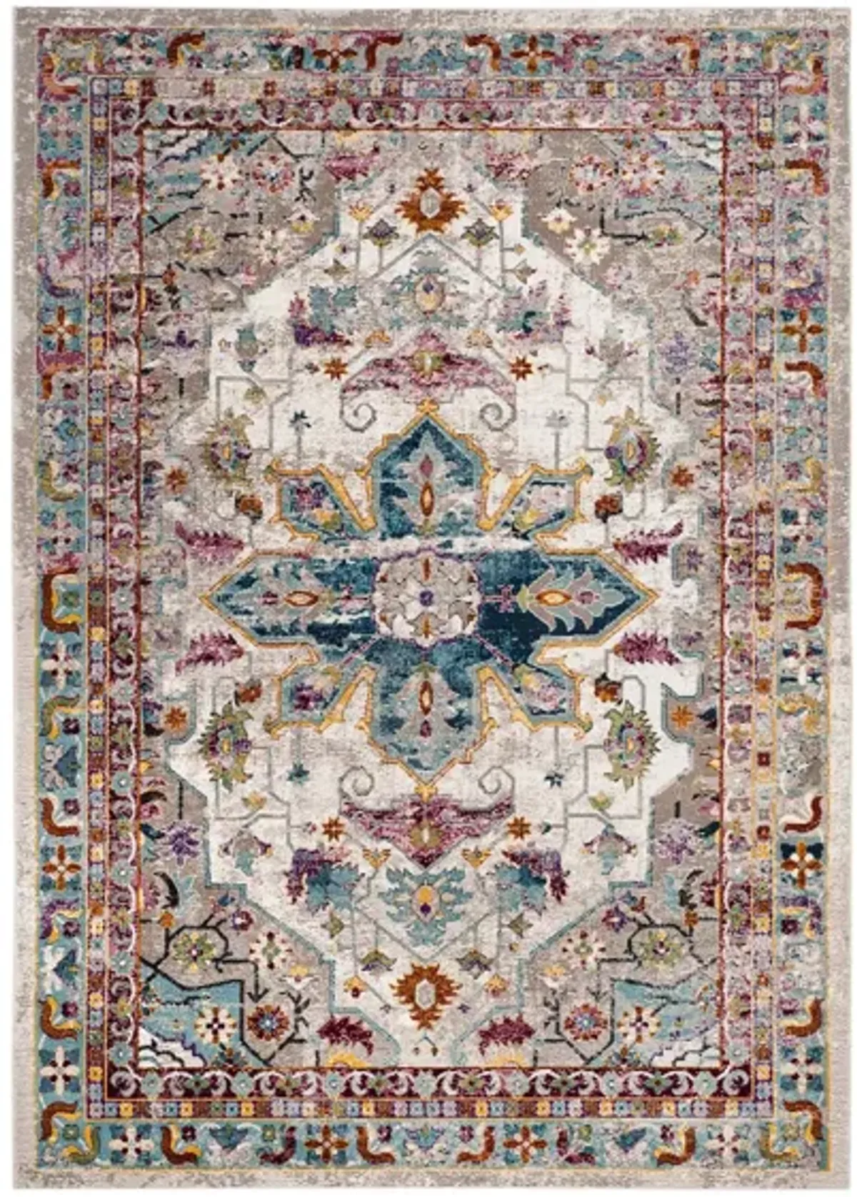 Arjun Area Rug in Cream / Multi by Safavieh