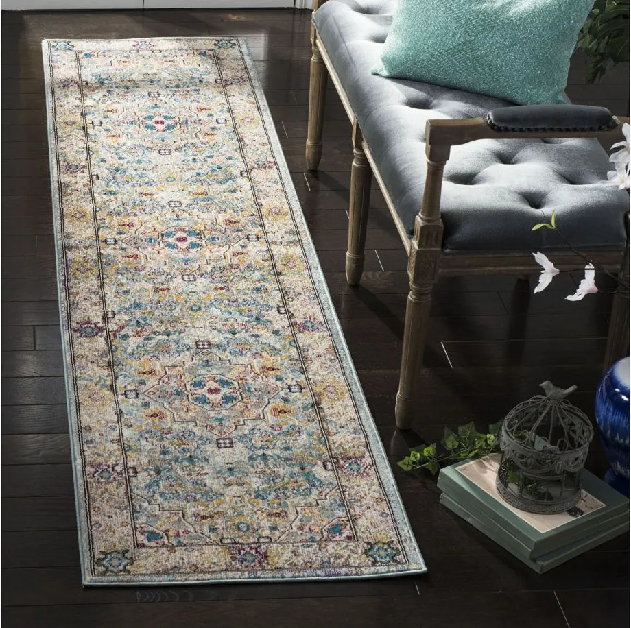 Ahannah Area Rug in Beige / Blue by Safavieh