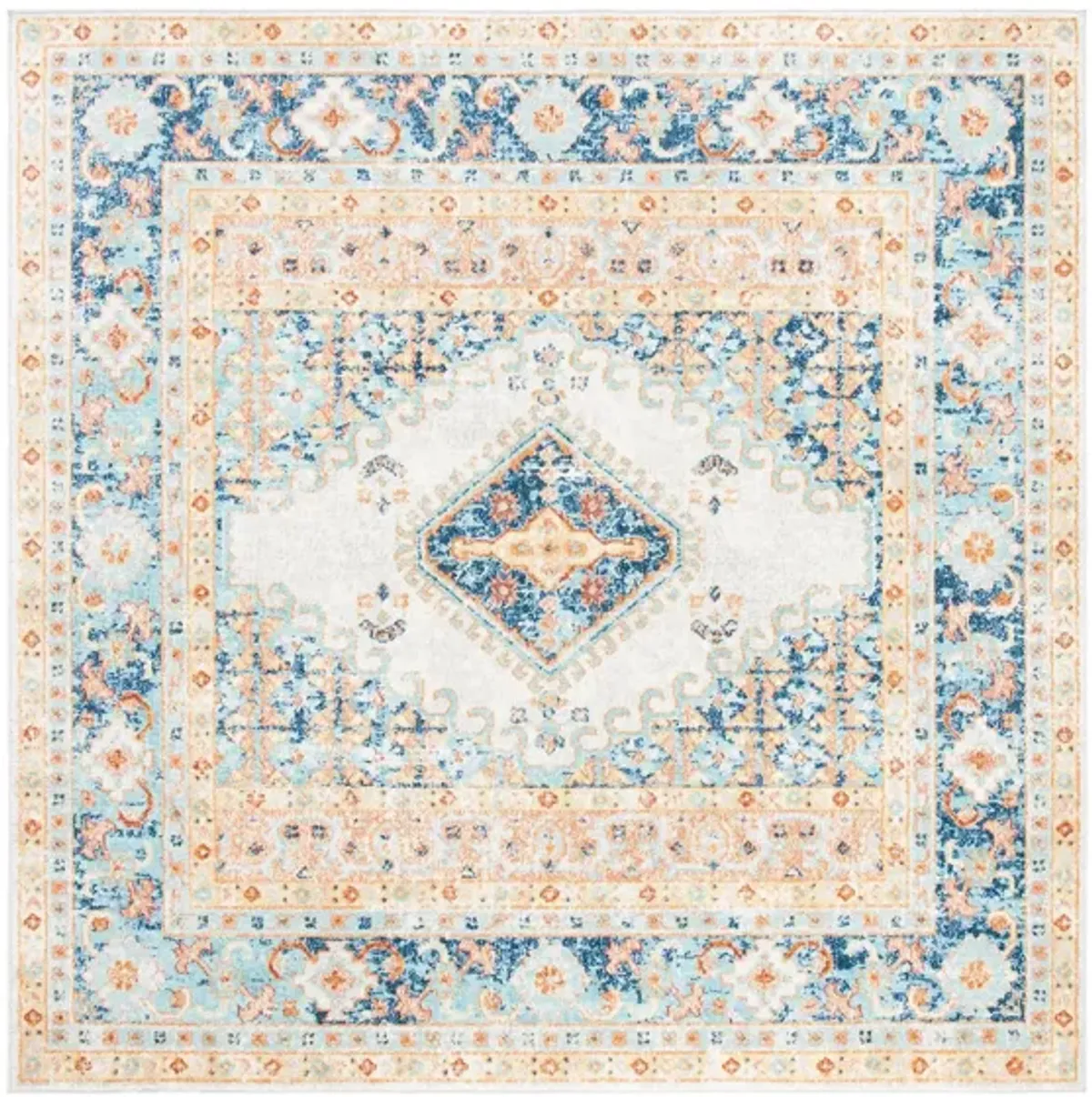 Audrianna Area Rug in Ivory / Navy by Safavieh