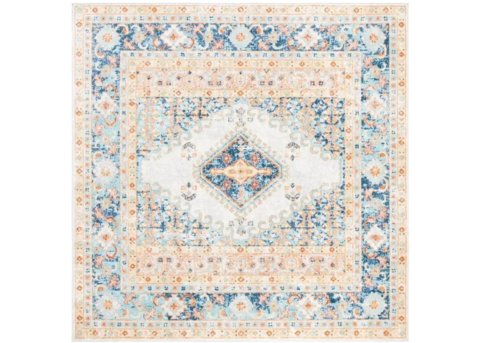 Audrianna Area Rug in Ivory / Navy by Safavieh