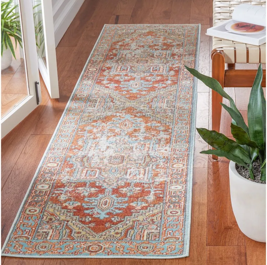 Aeson Area Rug in Rust / Taupe by Safavieh