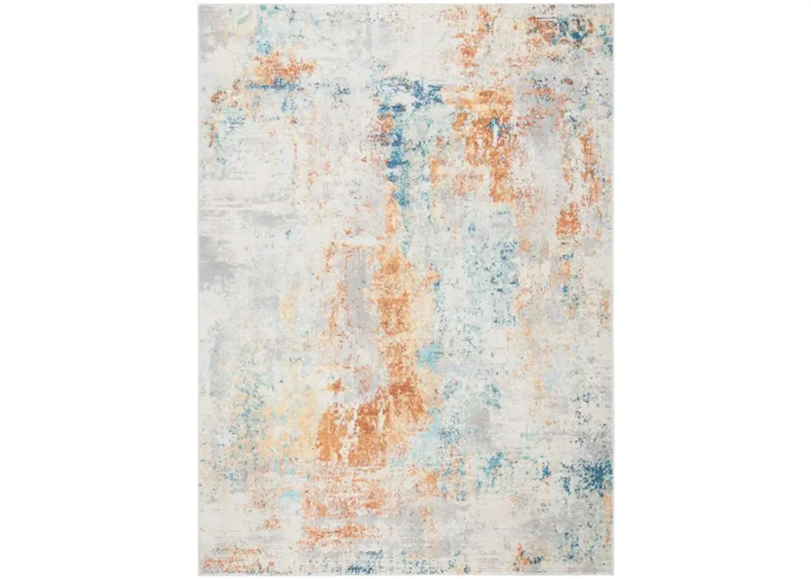 Agnella Area Rug in Ivory / Rust by Safavieh