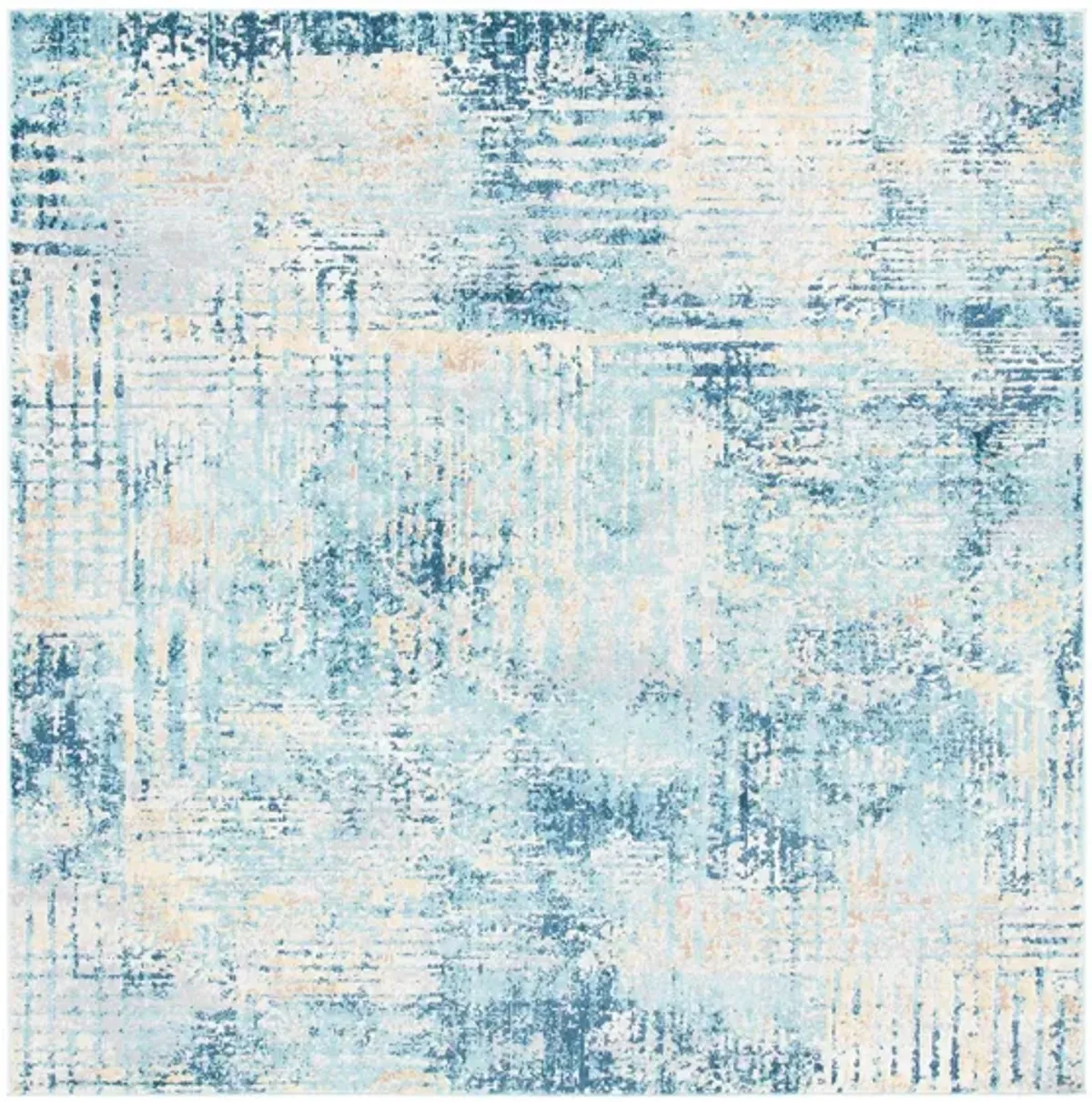 Ammon Area Rug in Ivory / Blue by Safavieh