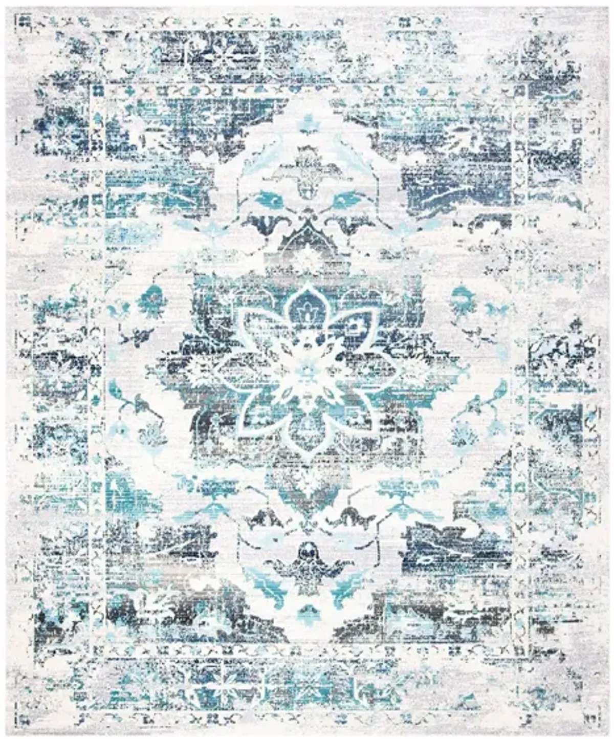 Alker Area Rug in Blue / Gray by Safavieh