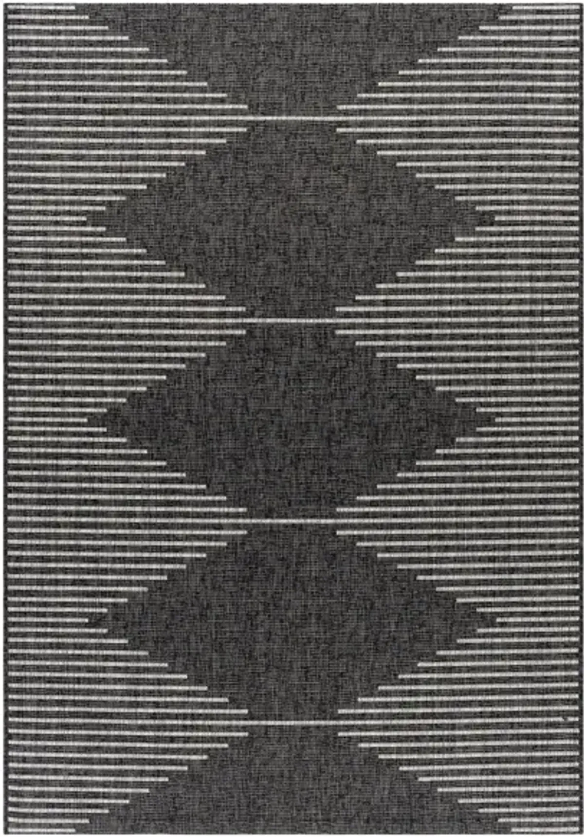 Eagean Area Rug in Charcoal, Cream, Light Gray by Surya