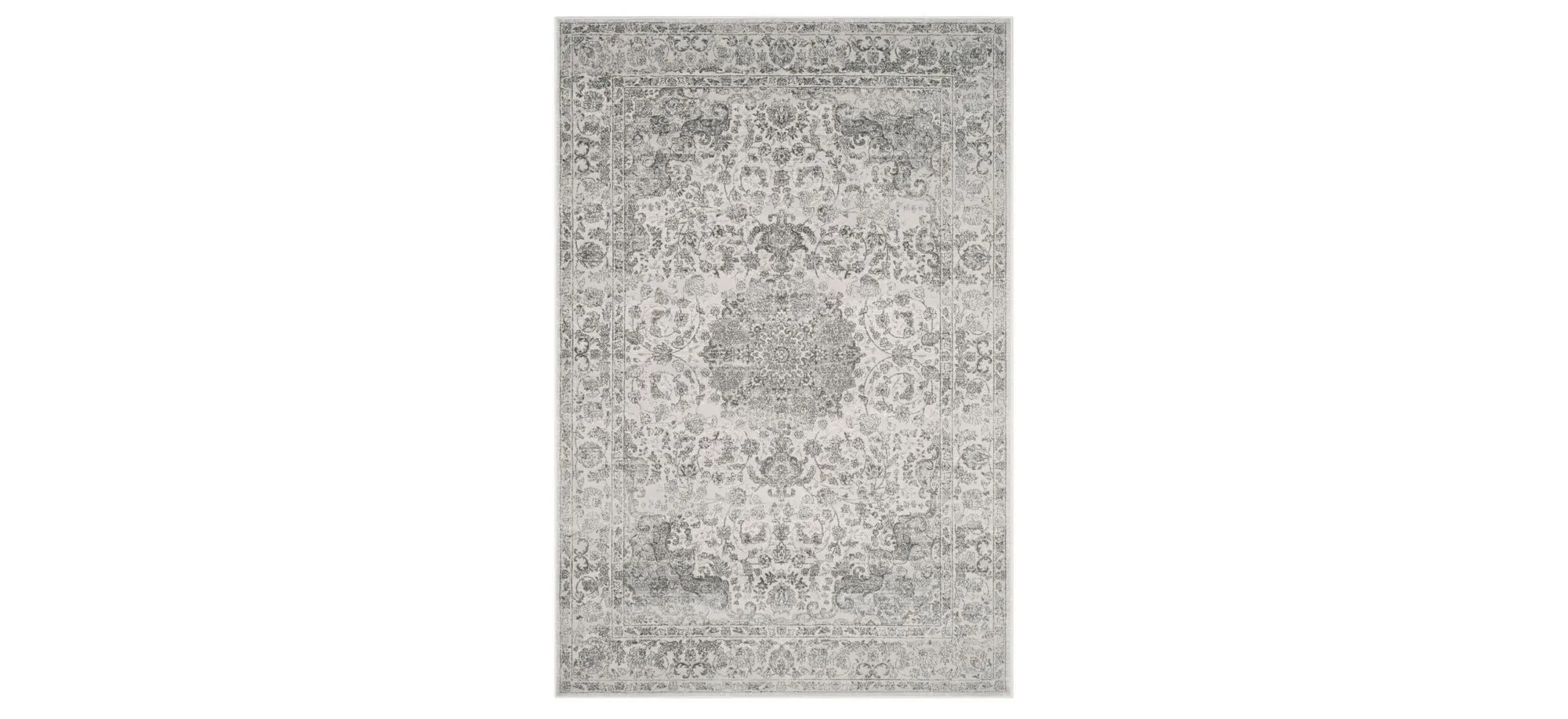 Carnegie Area Rug in Cream / Dark Gray by Safavieh