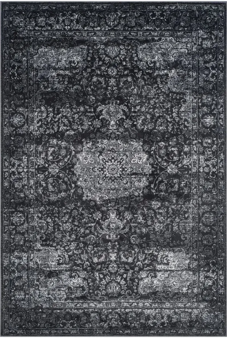 Carnegie Area Rug in Dark Gray / Cream by Safavieh