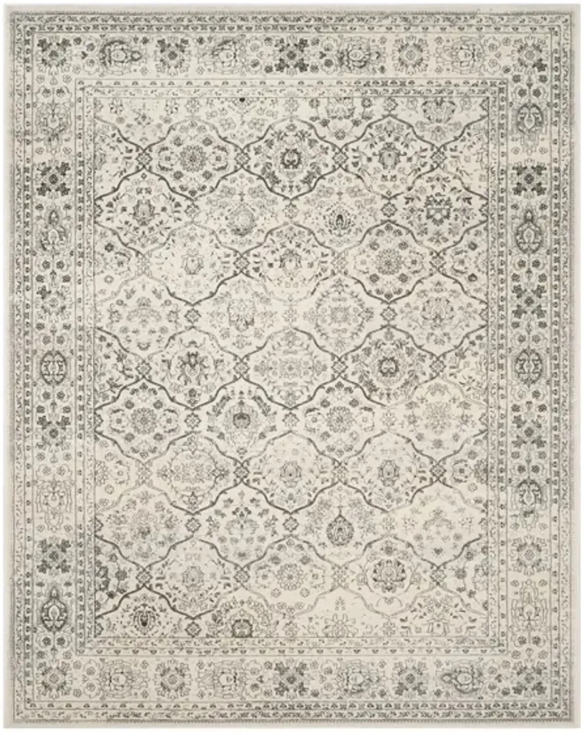 Carnegie Area Rug in Cream / Dark Gray by Safavieh