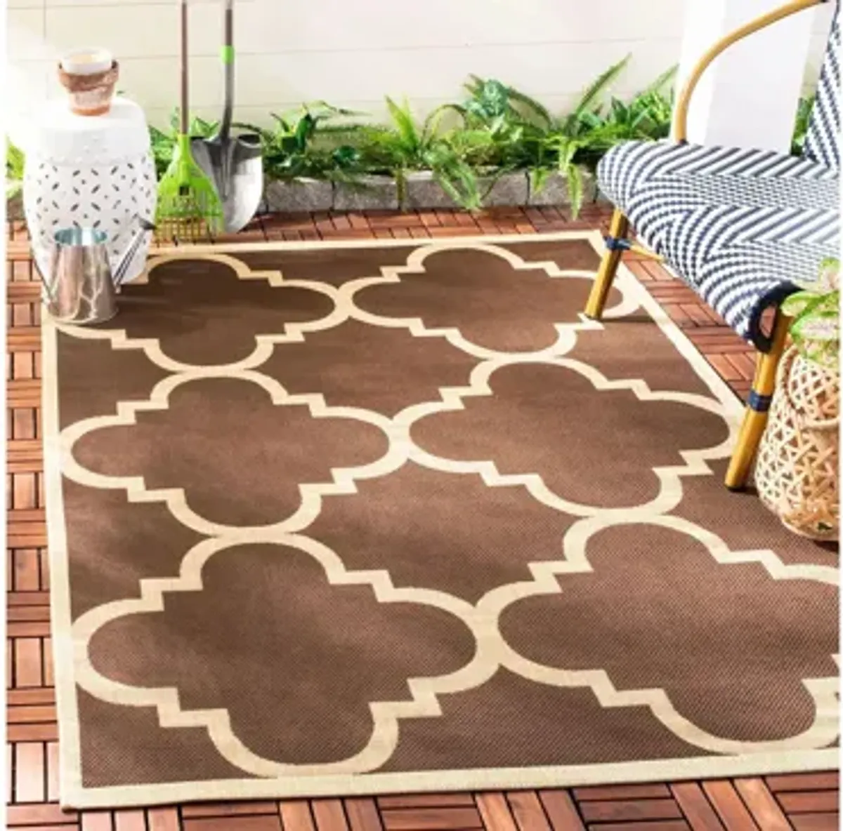 Courtyard Morocco Indoor/Outdoor Area Rug