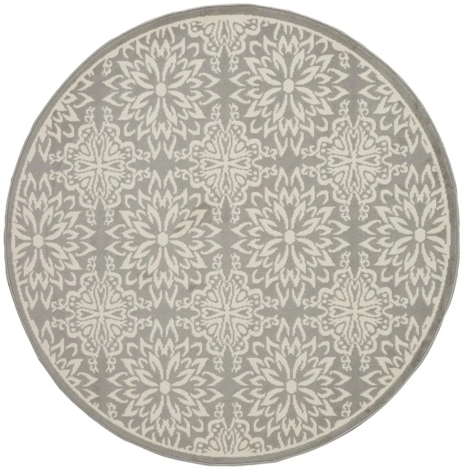 Jubilant Area Rug in Ivory/Gray by Nourison