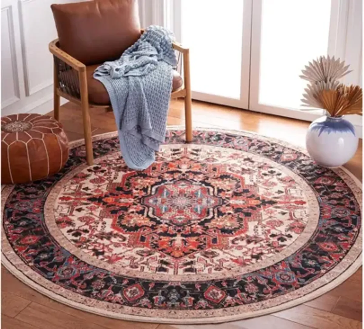 Rentin Round Area Rug