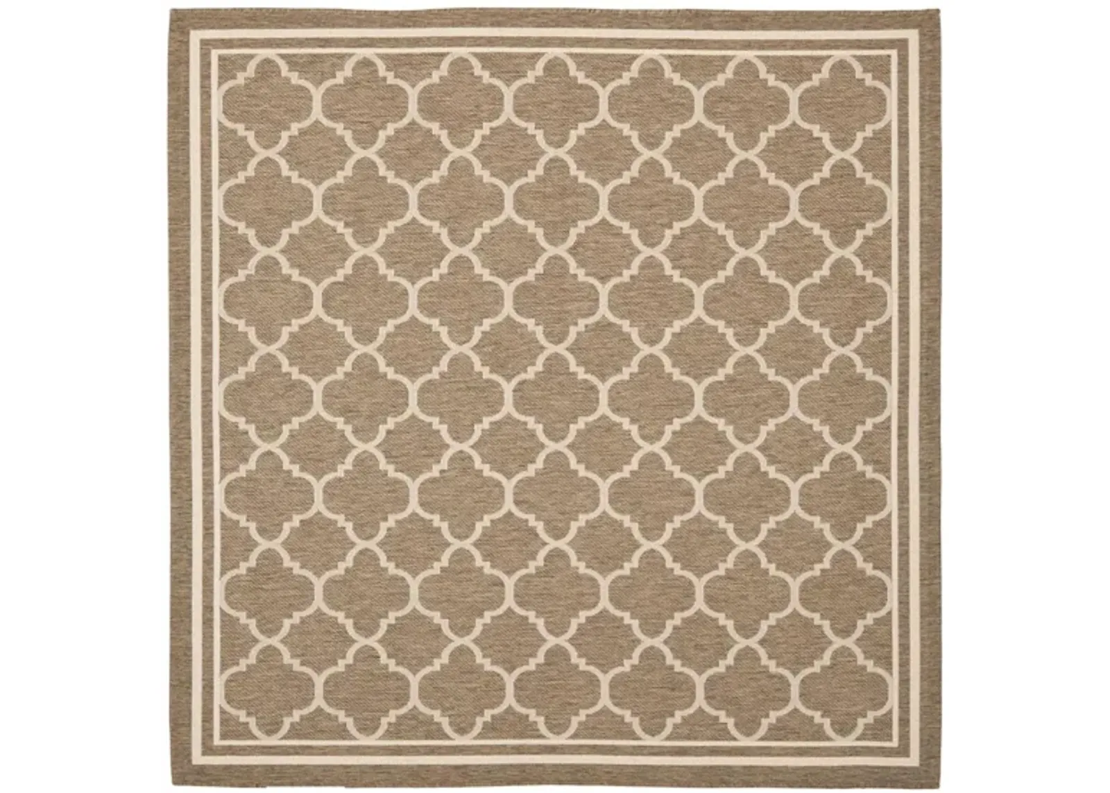 Courtyard Pathway Indoor/Outdoor Area Rug in Brown & Bone by Safavieh