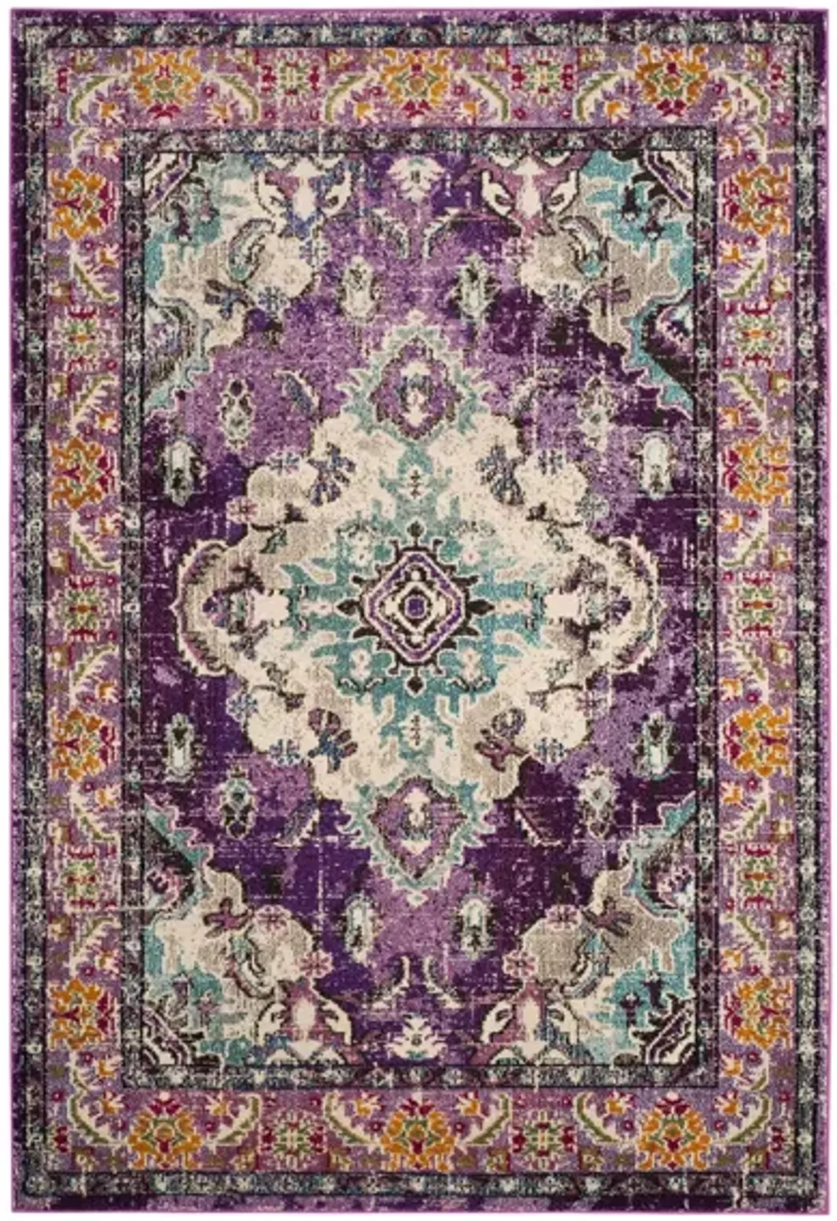 Monaco Area Rug in Violet/Light Blue by Safavieh