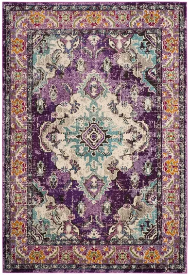 Monaco Area Rug in Violet/Light Blue by Safavieh