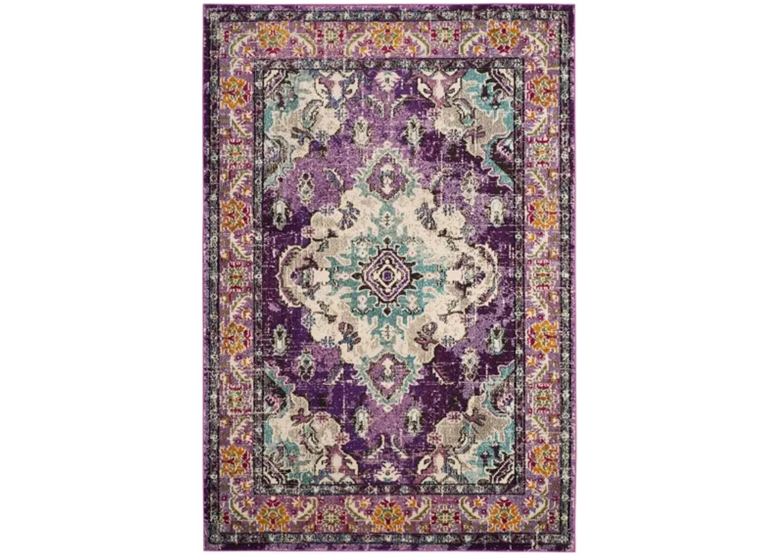 Monaco Area Rug in Violet/Light Blue by Safavieh