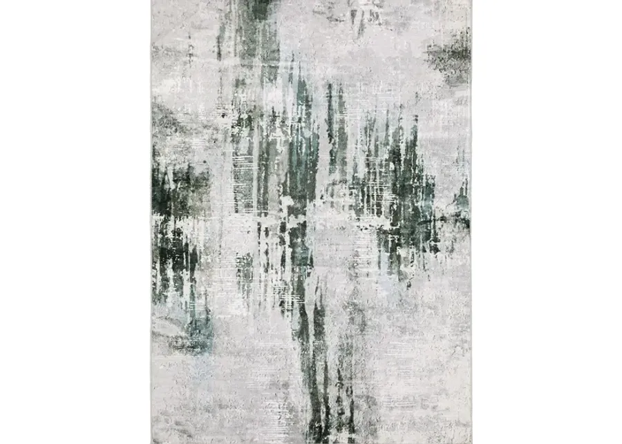 Magnus Area Rug in Gray, Teal by Bellanest