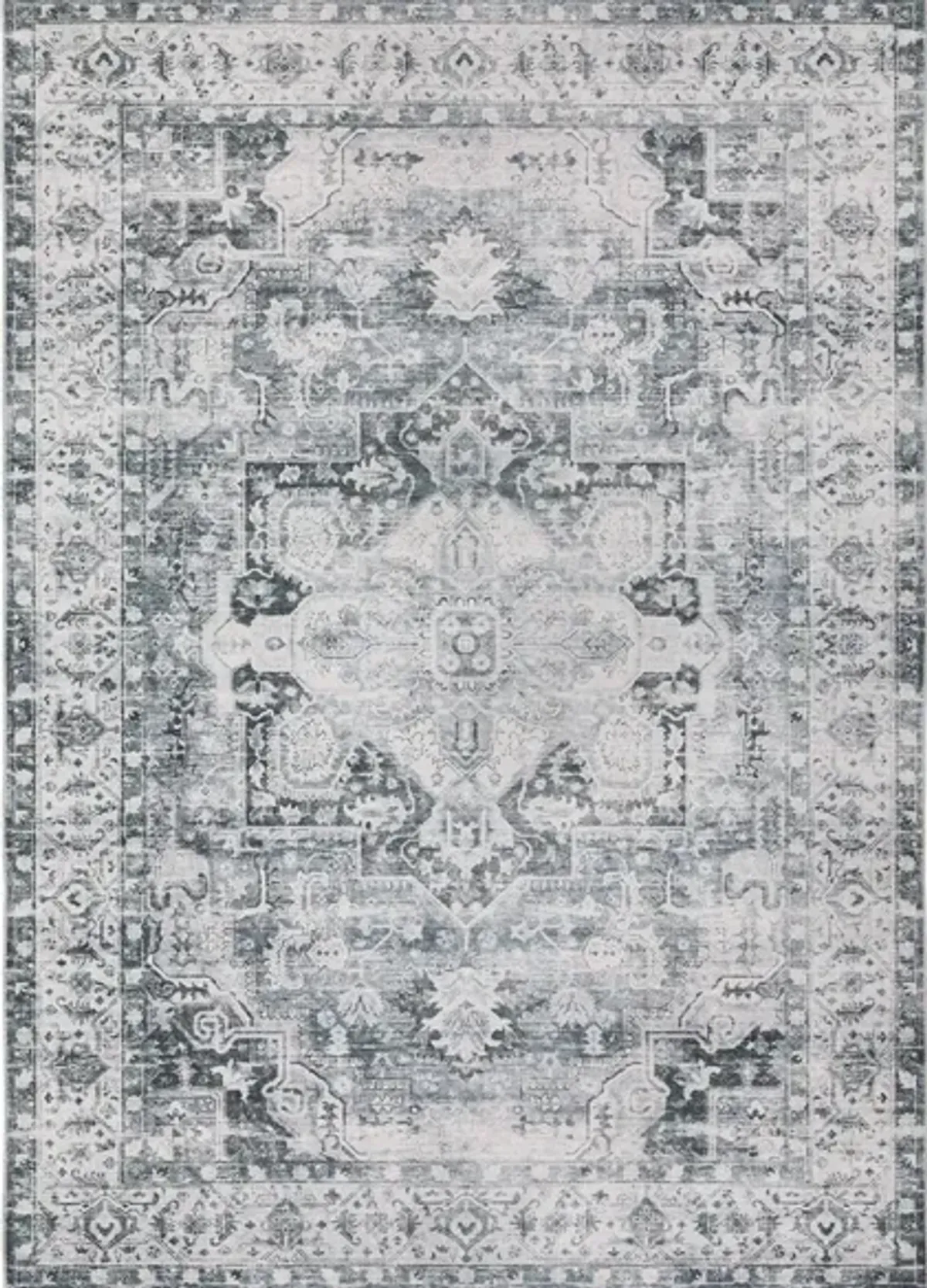 Caldwell Area Rug in Charcoal, Grey by Bellanest