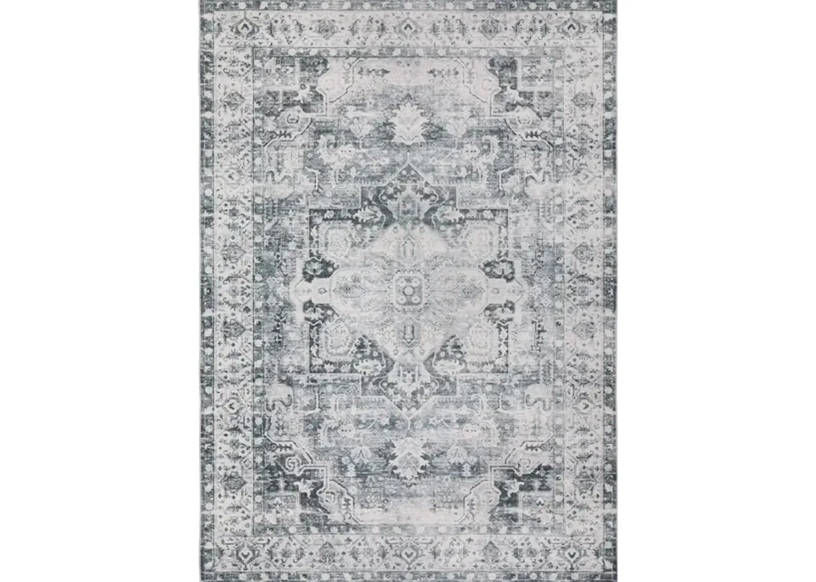 Caldwell Area Rug in Charcoal, Grey by Bellanest