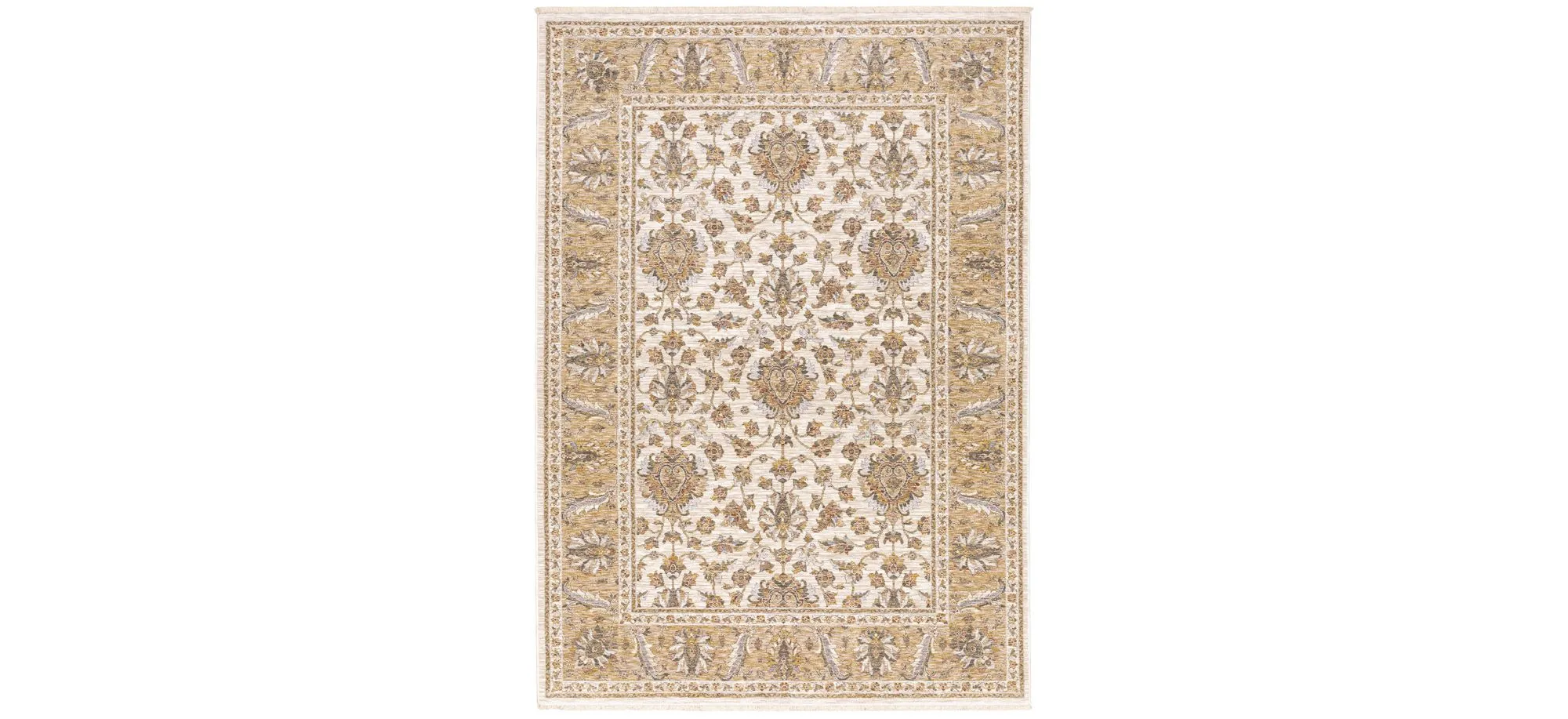Utopia Area Rug in Ivory/Gold 5091W by Bellanest