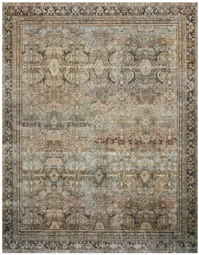 Layla Runner Rug in Olive/Charcoal by Loloi Rugs