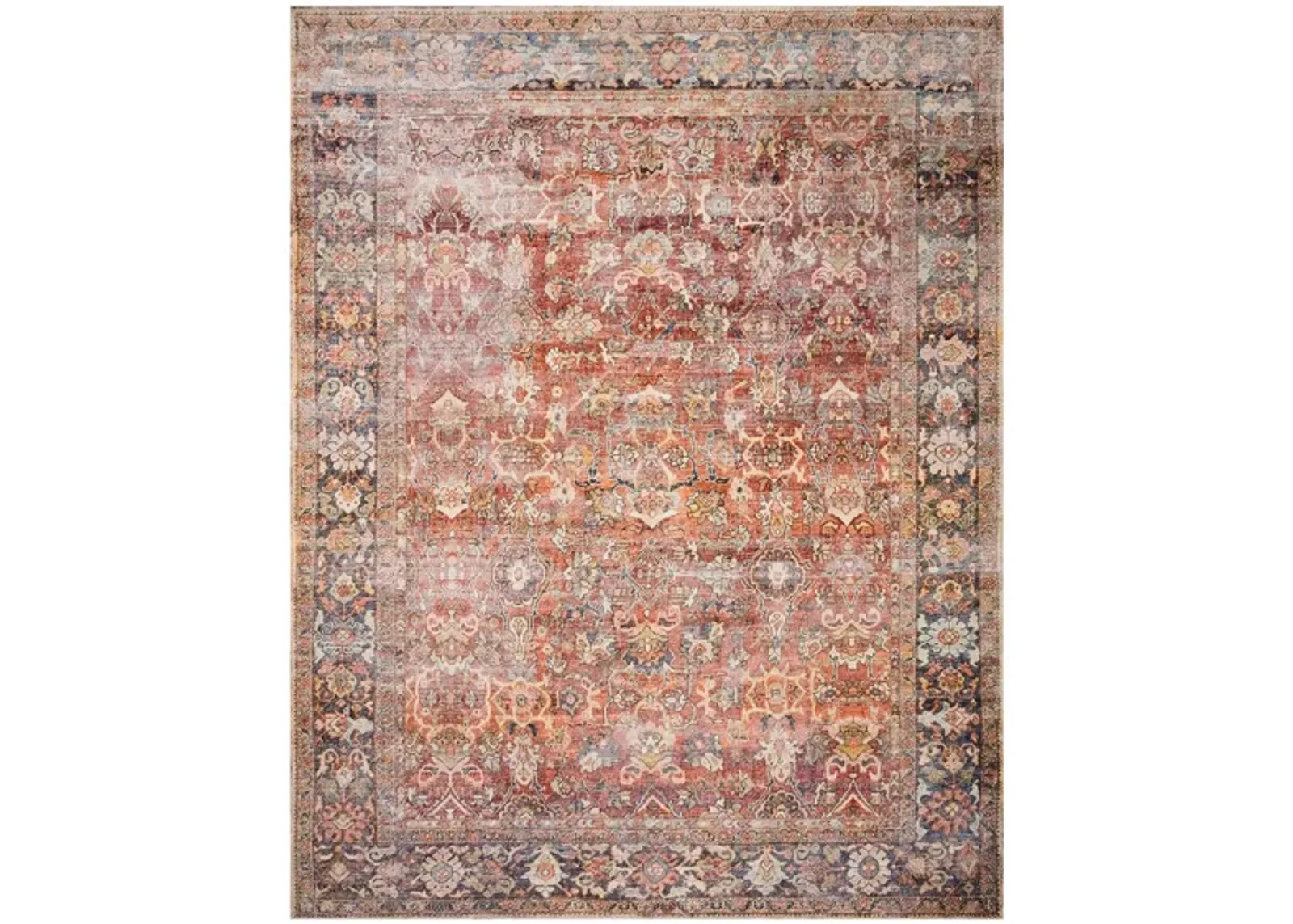 Layla Runner Rug in Spice/Marine by Loloi Rugs