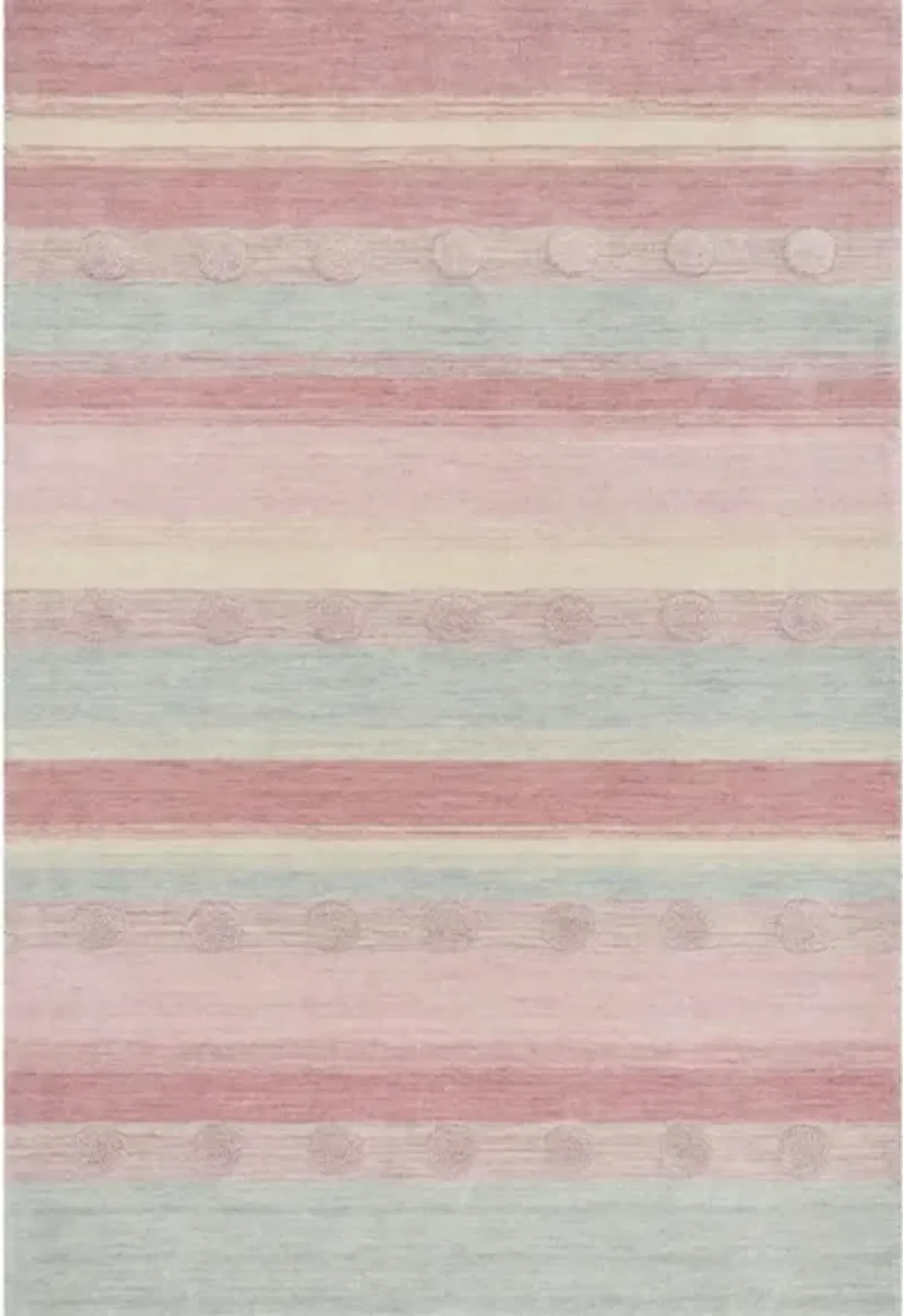 Glenna Kid's Area Rug in Light Blue & Pink by Safavieh