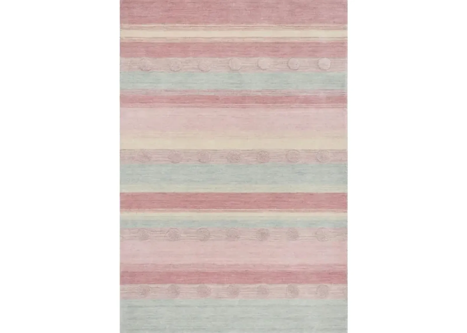 Glenna Kid's Area Rug in Light Blue & Pink by Safavieh