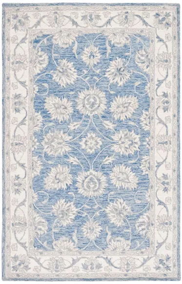 Katsuki Area Rug in Blue & Ivory by Safavieh