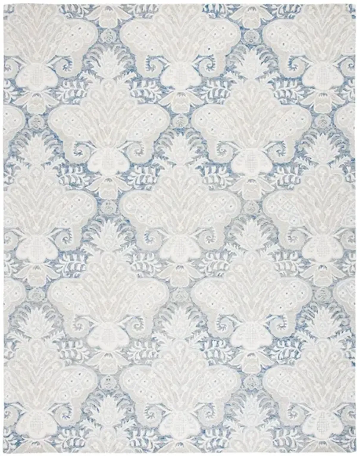 Earthy Area Rug in Blue & Cream by Safavieh