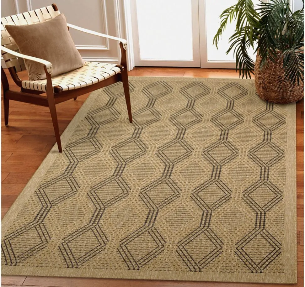 Sahara Indoor/Outdoor Rug in Natural by Trans-Ocean Import Co Inc