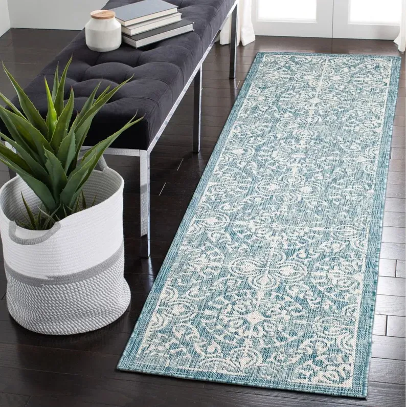 Carmel Antique Tile Rug in Aqua by Trans-Ocean Import Co Inc