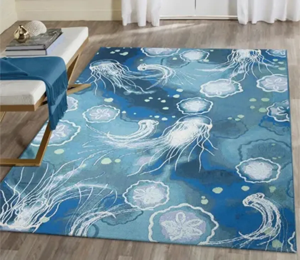 Marina Jelly Fish Indoor/Outdoor Rug