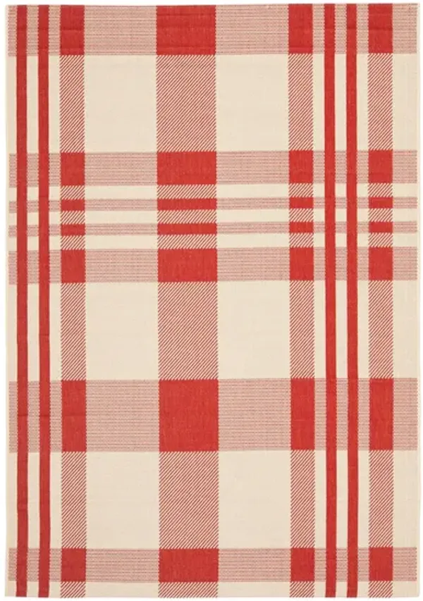Courtyard Plaid Indoor/Outdoor Area Rug