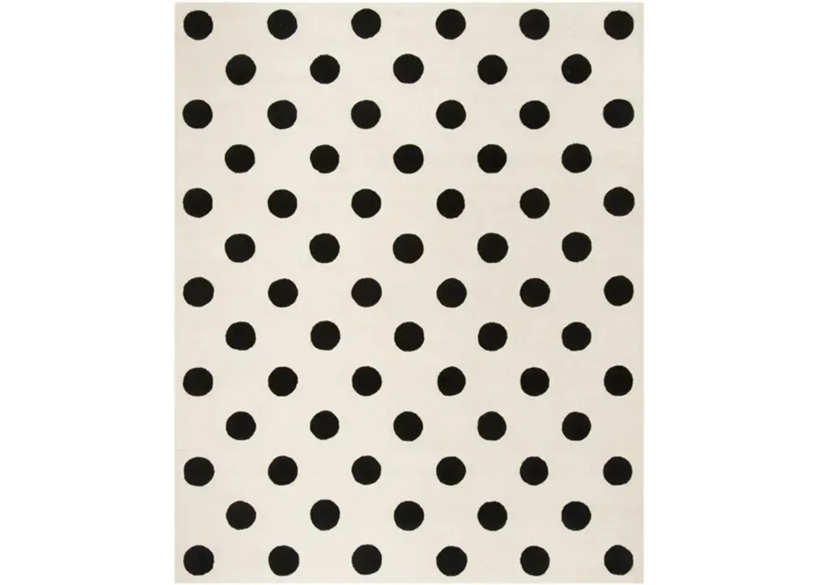 Cairo Kid's Area Rug in Ivory & Black by Safavieh