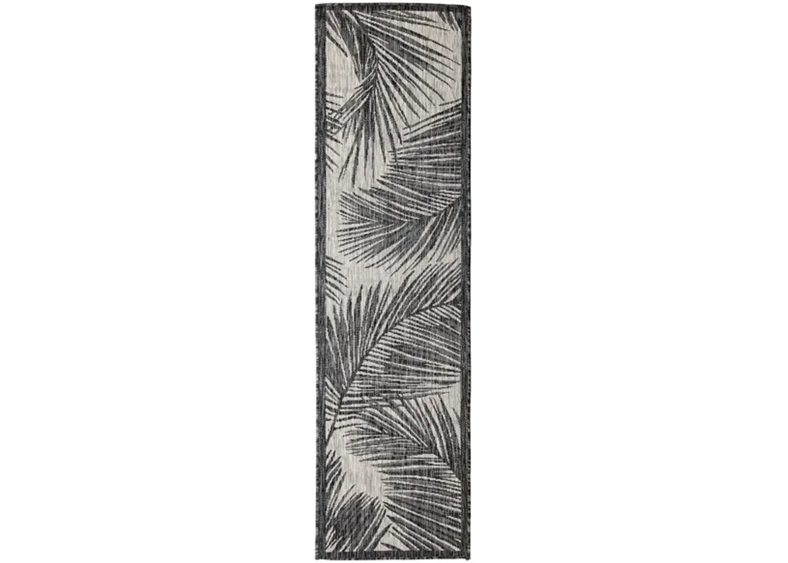 Carmel Fronds Rug in Black by Trans-Ocean Import Co Inc