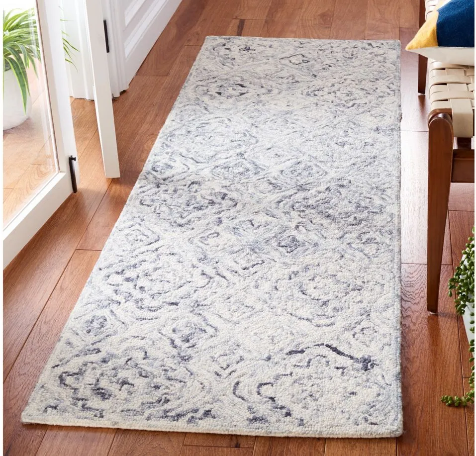 Houshou Runner Rug in Gray & Beige by Safavieh