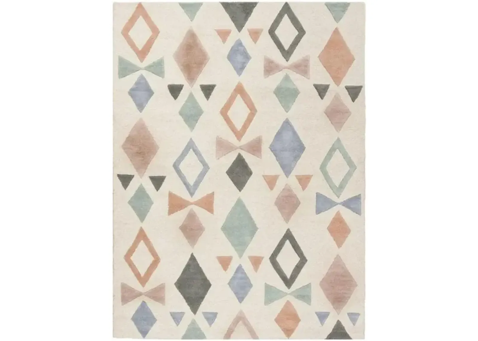 Aziel Kid's Area Rug in Ivory & Multi by Safavieh