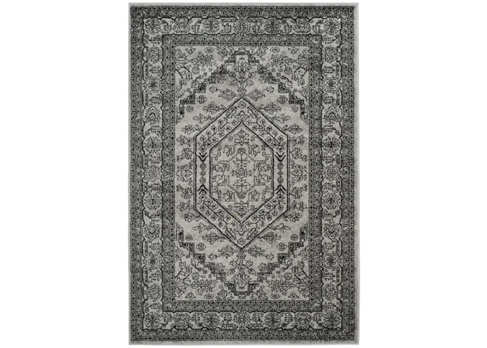 Adirondack Area Rug in Silver/Black by Safavieh