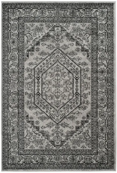 Adirondack Area Rug in Silver/Black by Safavieh