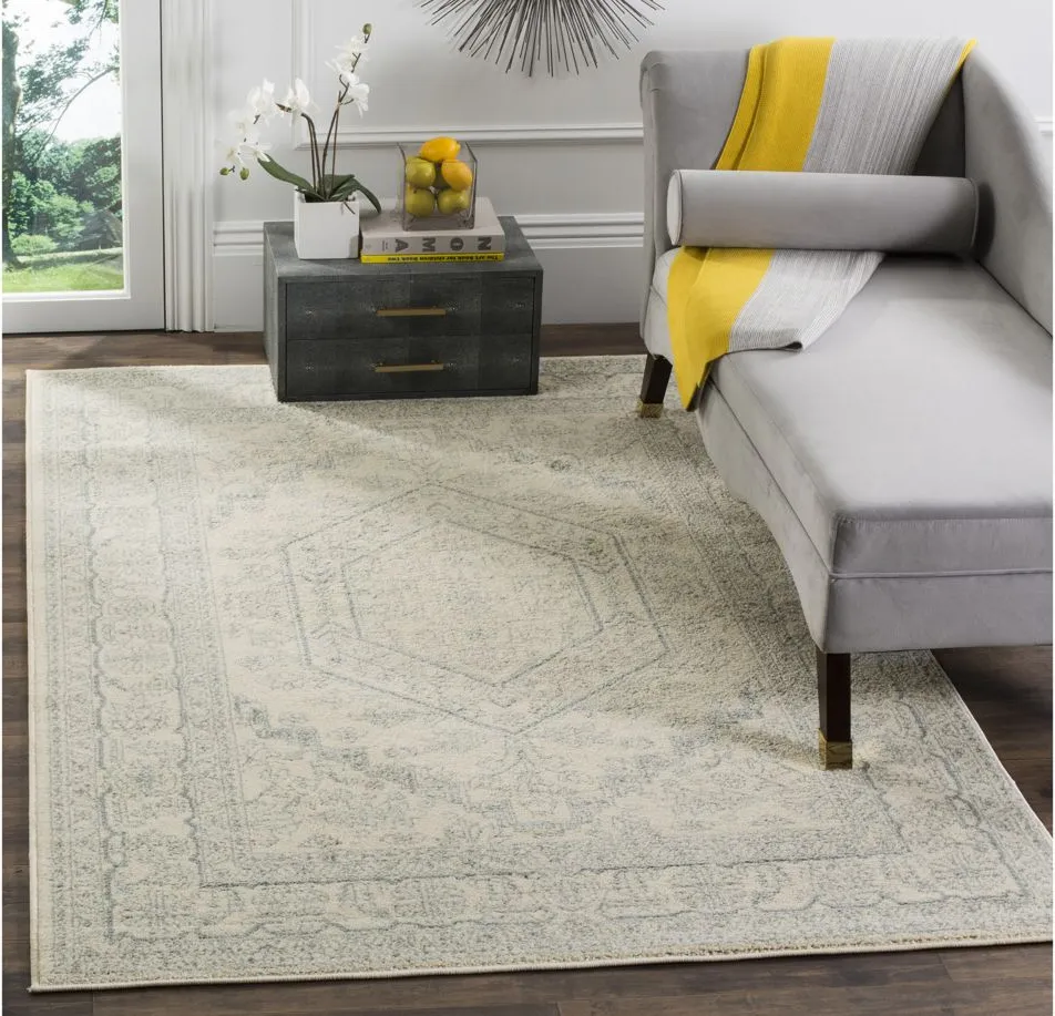 Adirondack Area Rug in Ivory/Slate by Safavieh